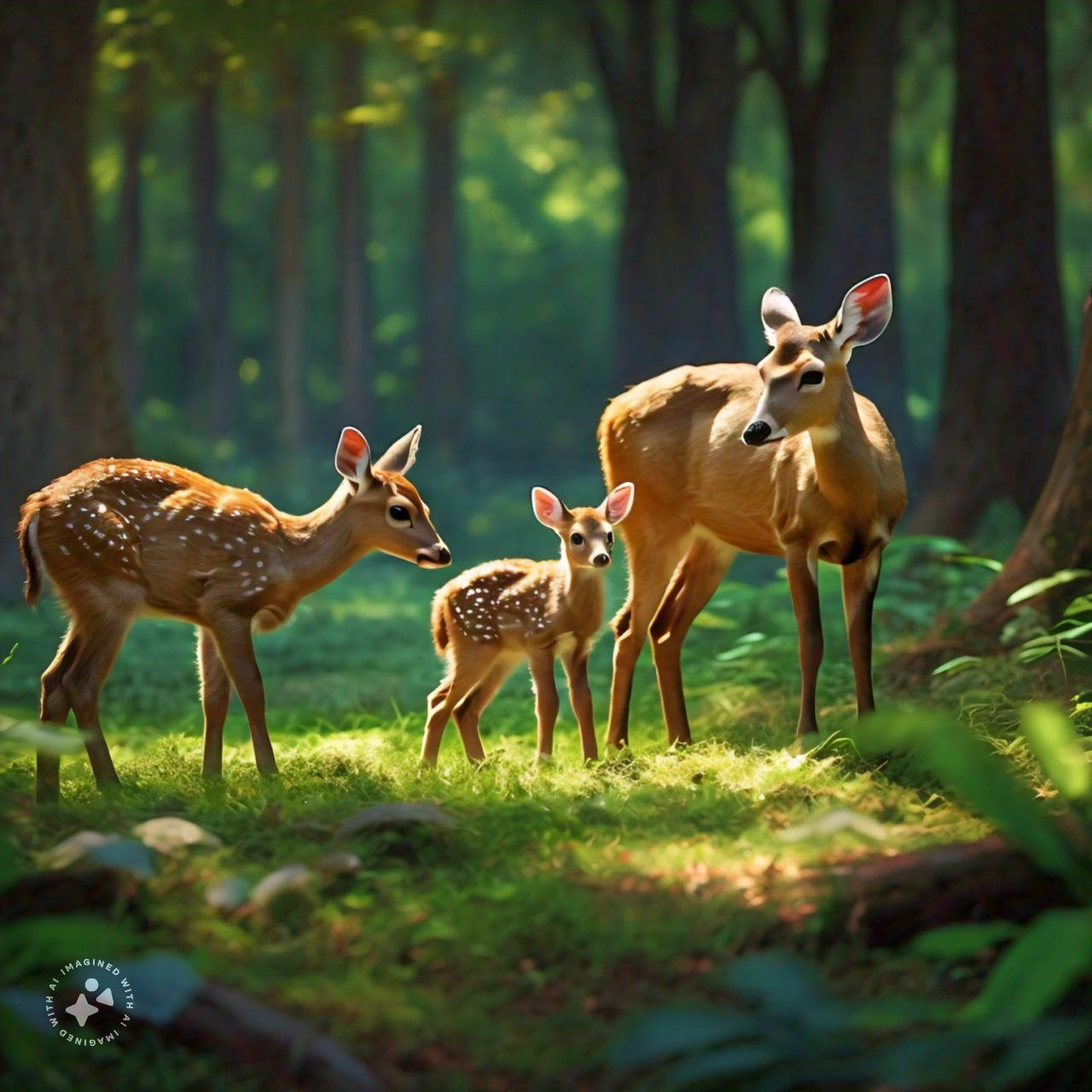 Mulish Miko a Baby Deer Living With Her Parents in a Woodland