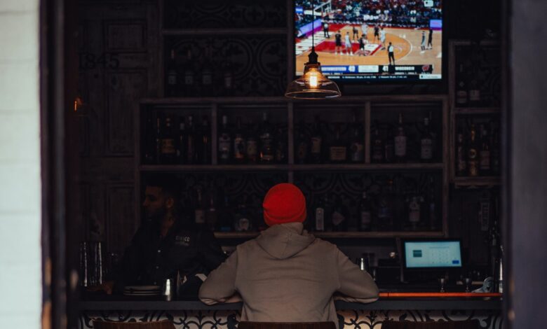 What are Sports Bars Lined With?