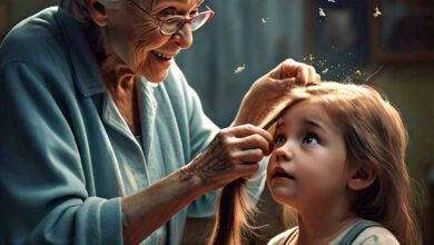 ranny Removed the lice from Sawera's Hair The Children's Tale